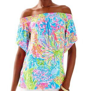 Lily Pulitzer Almeria off the shoulder top